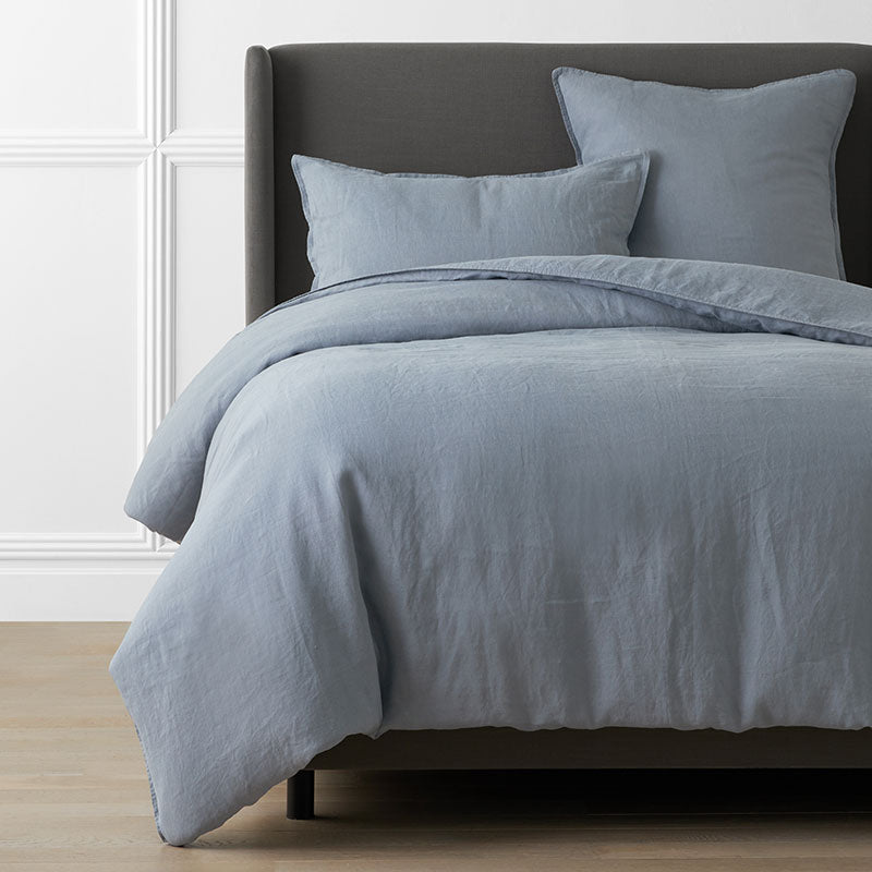 Premium Breathable Washed Linen Solid Duvet Cover