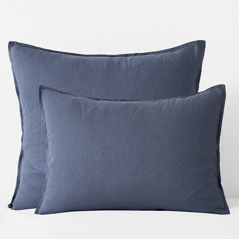 Premium Breathable Washed Linen Solid Sham