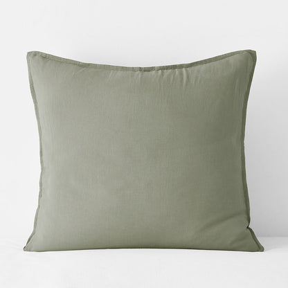 Premium Breathable Washed Linen Solid Sham
