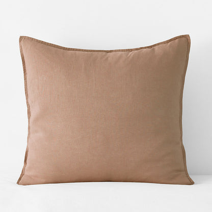 Premium Breathable Washed Linen Solid Sham