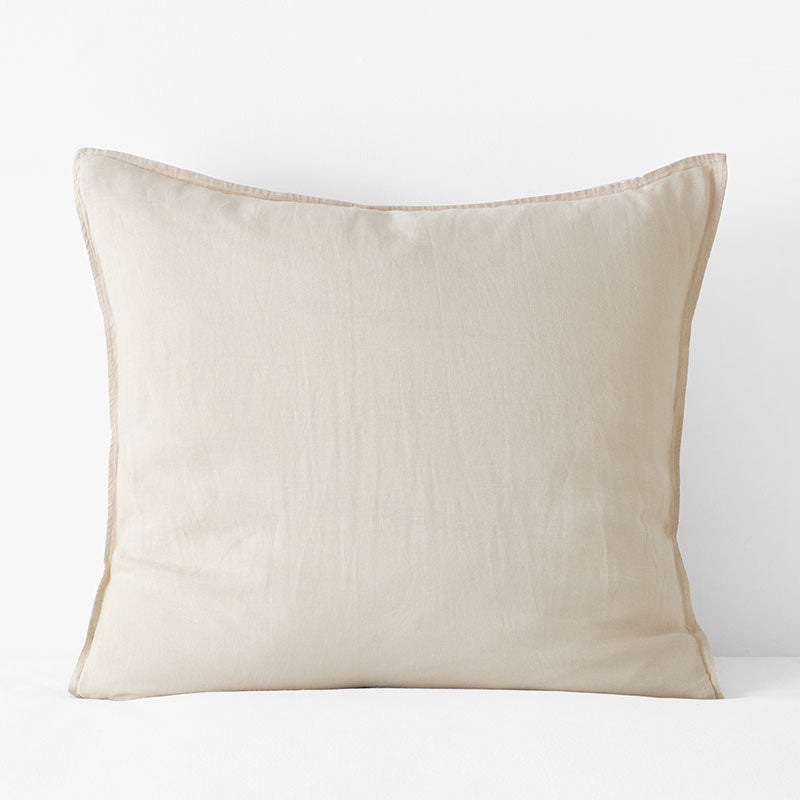 Premium Breathable Washed Linen Solid Sham