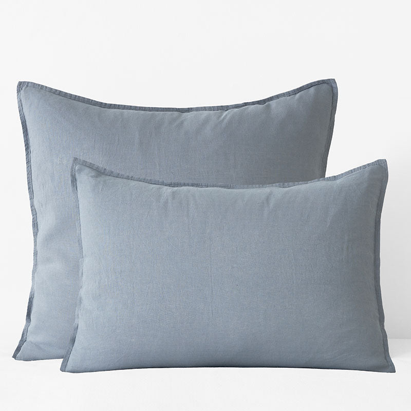 Premium Breathable Washed Linen Solid Sham