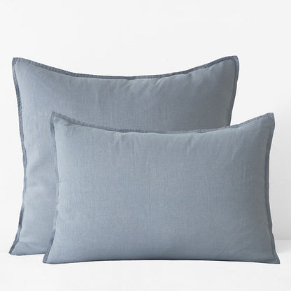 Premium Breathable Washed Linen Solid Sham