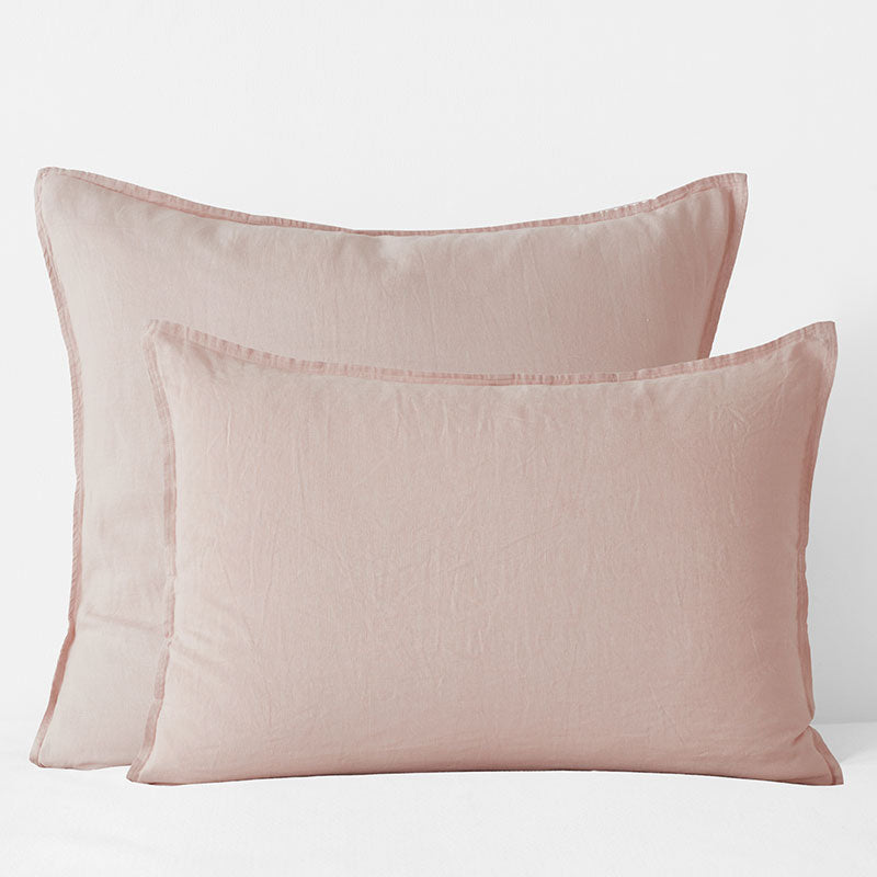 Premium Breathable Washed Linen Solid Sham