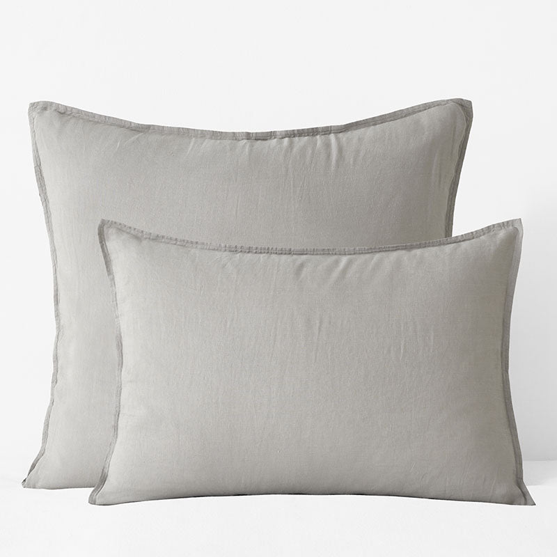 Premium Breathable Washed Linen Solid Sham