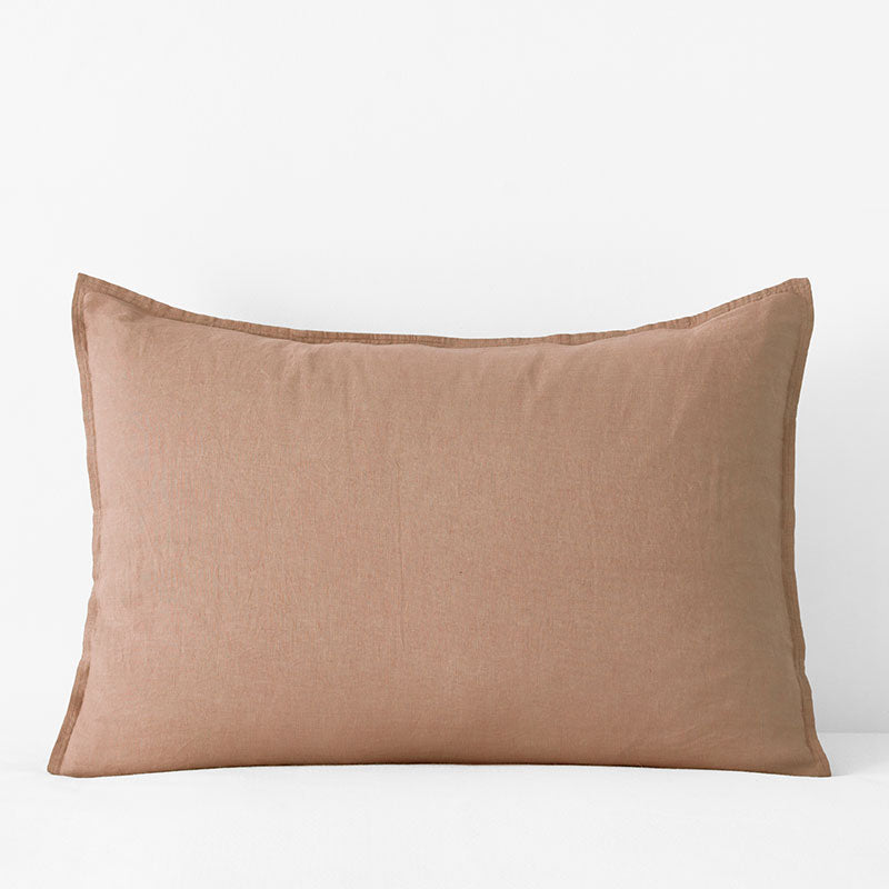 Premium Breathable Washed Linen Solid Sham