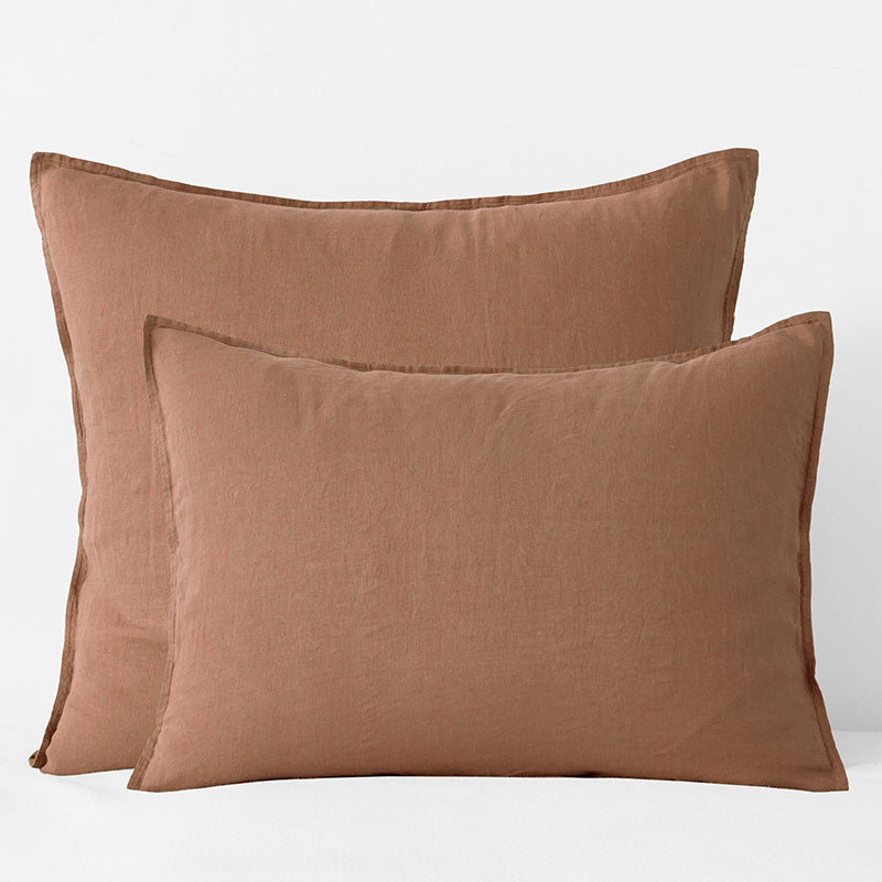 Premium Breathable Washed Linen Solid Sham