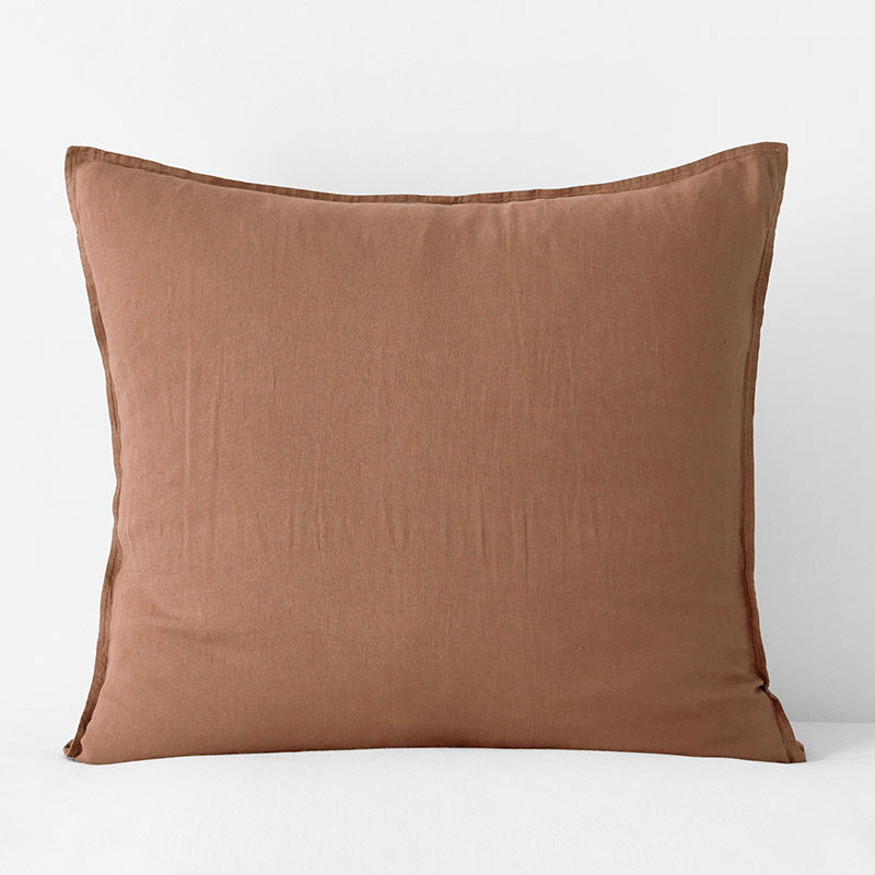 Premium Breathable Washed Linen Solid Sham