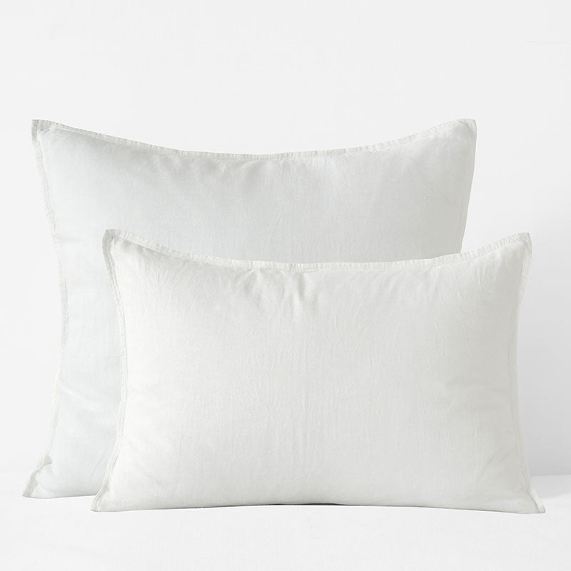 Premium Breathable Washed Linen Solid Sham