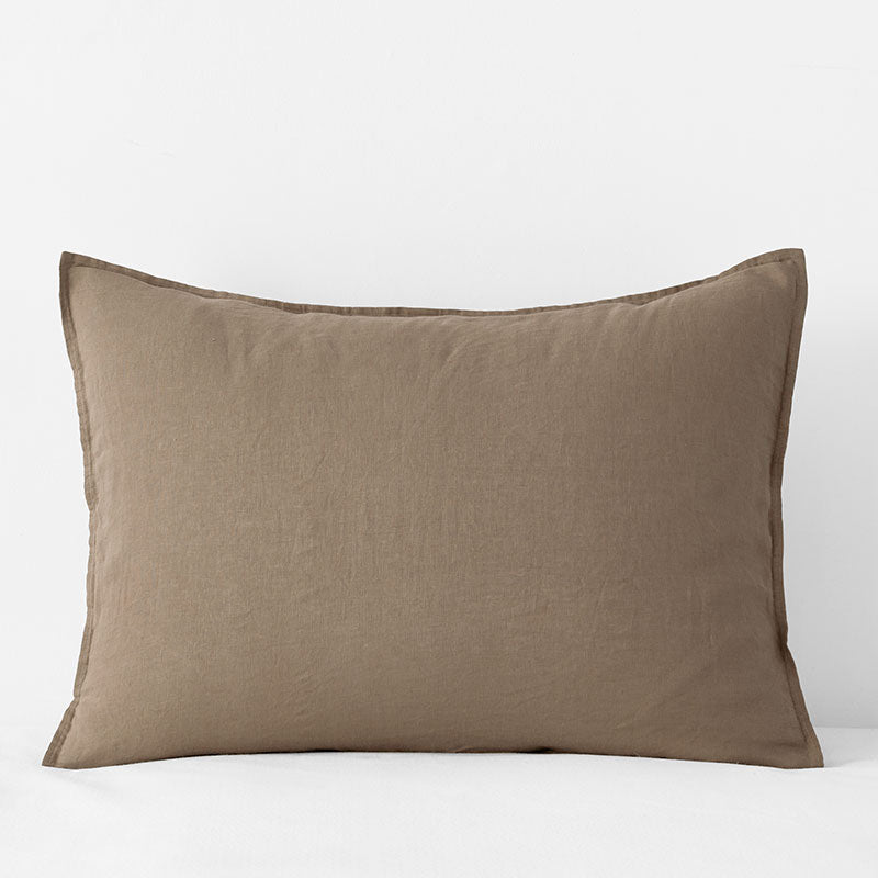 Premium Breathable Washed Linen Solid Sham