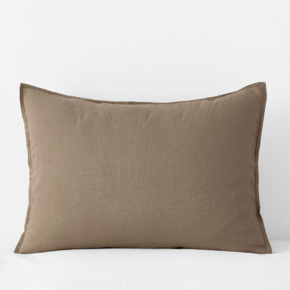 Premium Breathable Washed Linen Solid Sham
