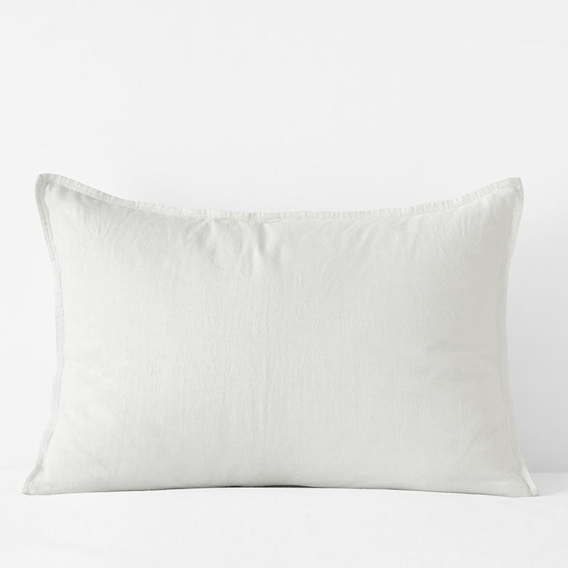 Premium Breathable Washed Linen Solid Sham