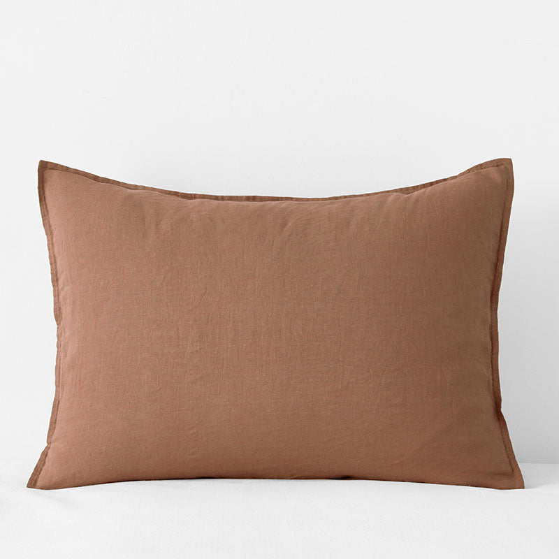 Premium Breathable Washed Linen Solid Sham