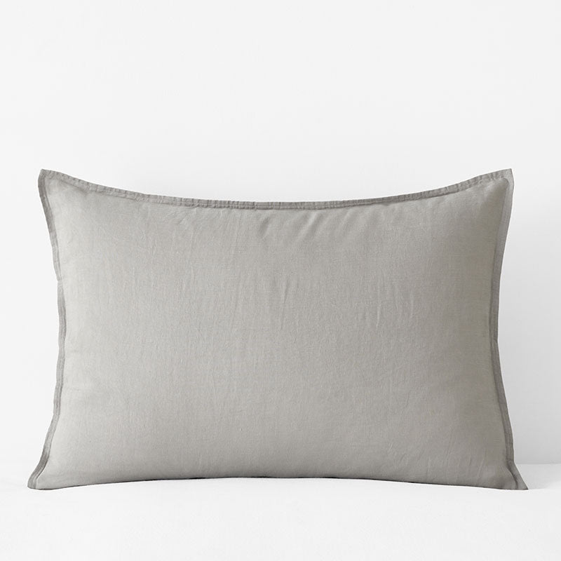 Premium Breathable Washed Linen Solid Sham