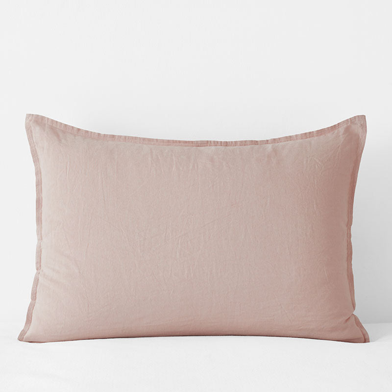 Premium Breathable Washed Linen Solid Sham