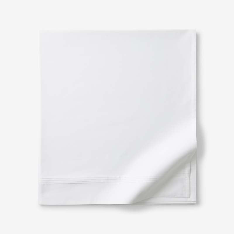 Luxe Smooth Egyptian Cotton Sateen Flat Bed Sheet