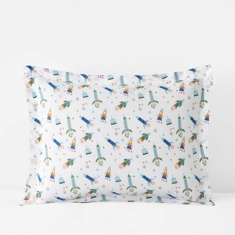 Space Adventure Classic Cool Organic Cotton Percale Sham