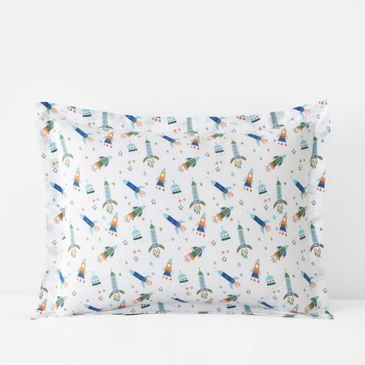 Space Adventure Classic Cool Organic Cotton Percale Sham