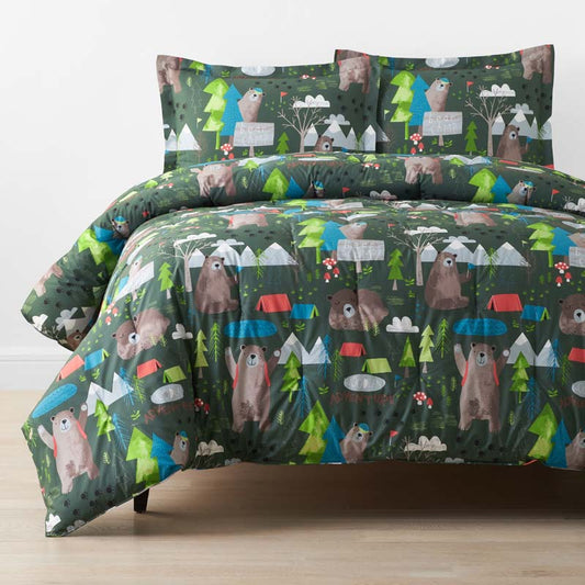 Bear Camp Classic Cool Organic Cotton Percale Comforter Set