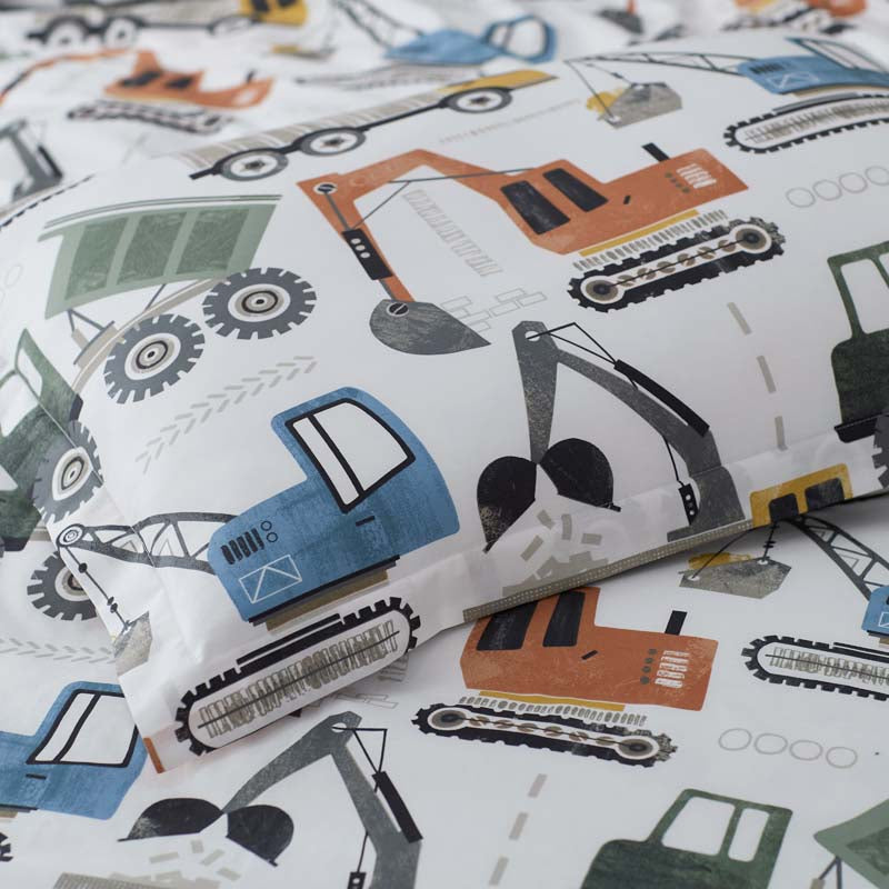 Construction Builders Classic Cool Organic Cotton Percale Sham