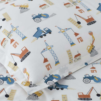 City Builders Classic Cool Organic Cotton Percale Comforter Set