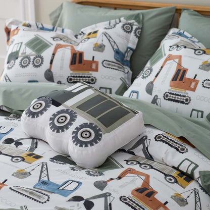 Construction Builders Classic Cool Organic Cotton Percale Bed Sheet Set