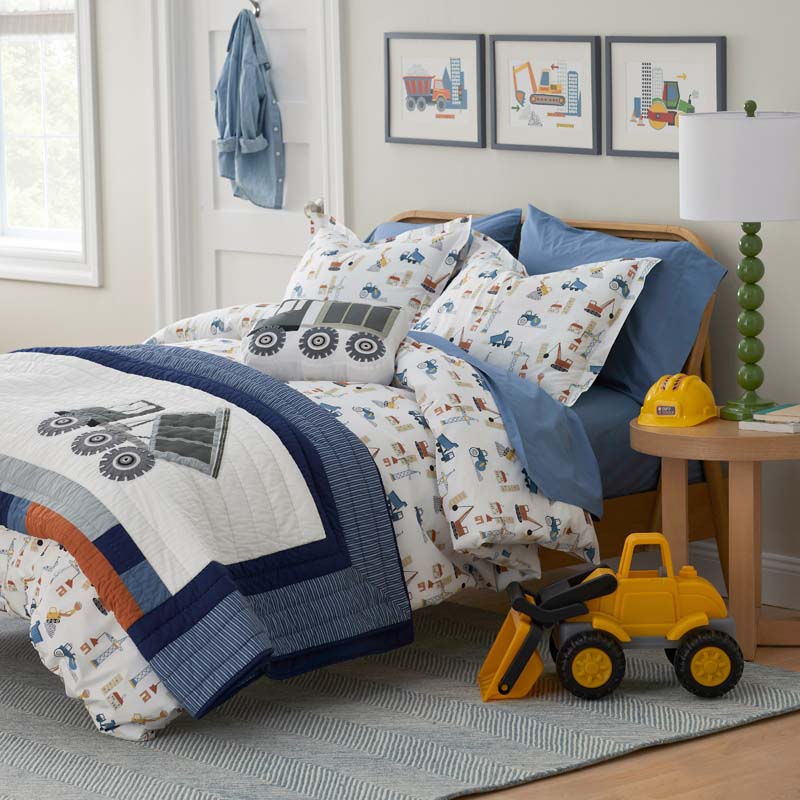 City Builders Classic Cool Organic Cotton Percale Bed Sheet Set