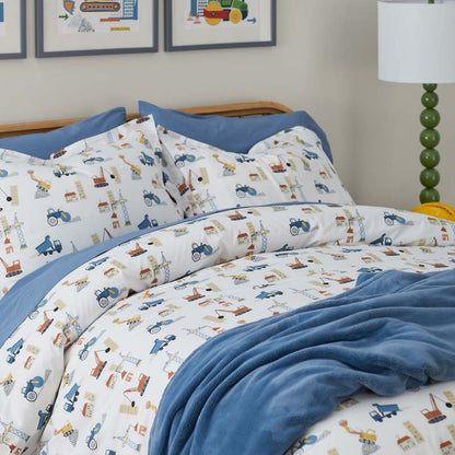 City Builders Classic Cool Organic Cotton Percale Comforter Set