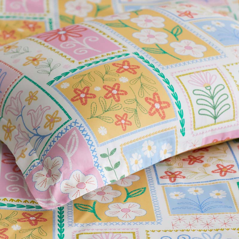 Stitch and Bloom Classic Cool Organic Cotton Percale Sham