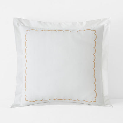 Embroidered Scallop Classic Cool Cotton Percale Sham