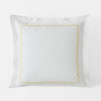 Embroidered Scallop Classic Cool Cotton Percale Sham