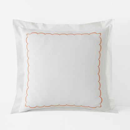 Embroidered Scallop Classic Cool Cotton Percale Sham