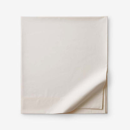 Solid Garment Washed Cotton Percale Flat Bed Sheet