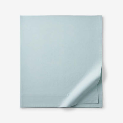 Solid Garment Washed Cotton Percale Flat Bed Sheet