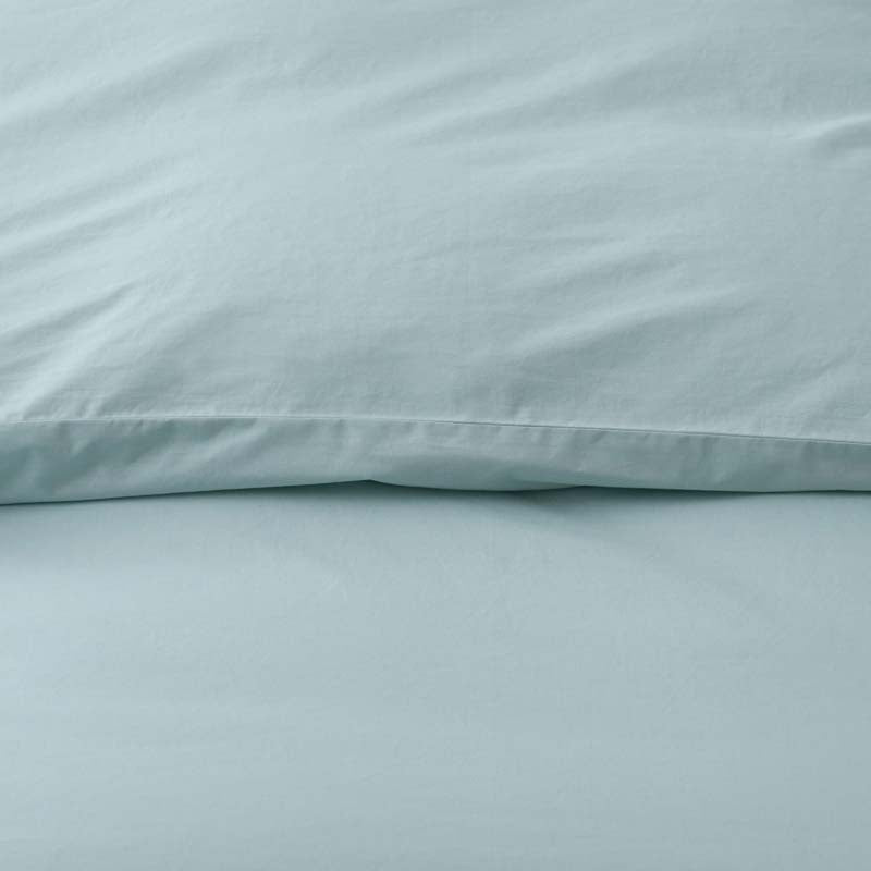 Solid Garment Washed Cotton Percale Bed Sheet Set
