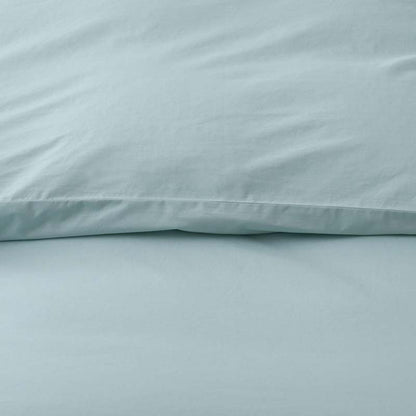 Solid Garment Washed Cotton Percale Bed Sheet Set