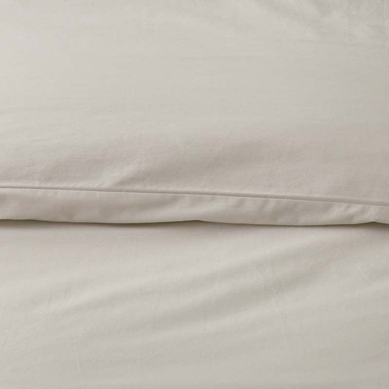 Solid Garment Washed Cotton Percale Pillowcase Set