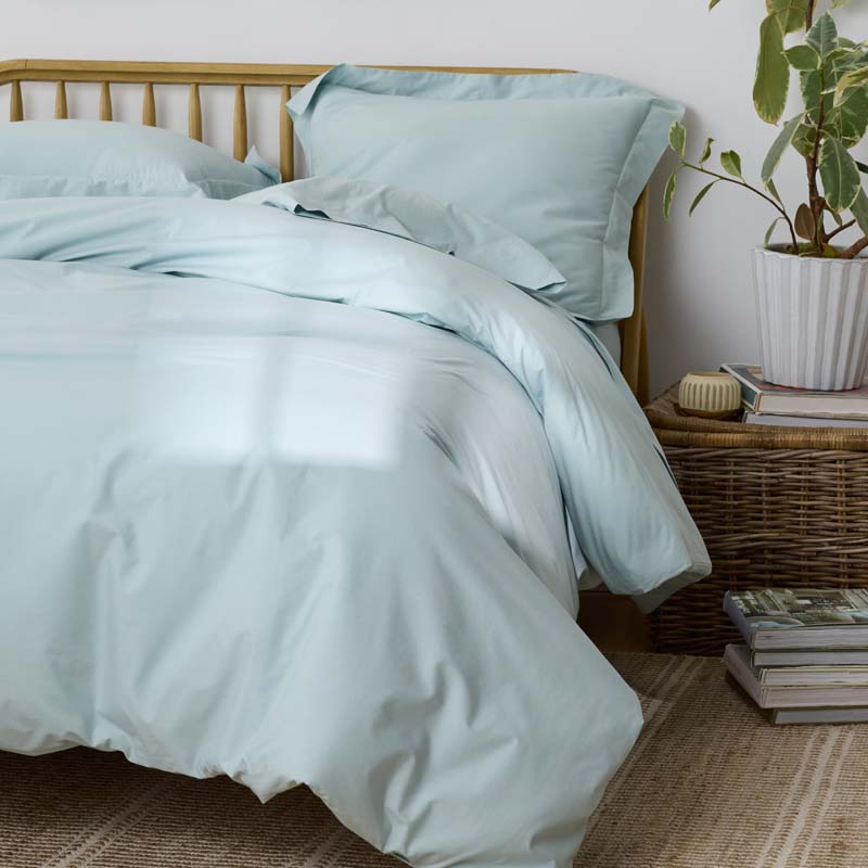 Solid Garment Washed Cotton Percale Pillowcase Set