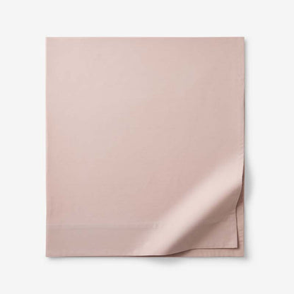 Solid Garment Washed Cotton Percale Flat Bed Sheet