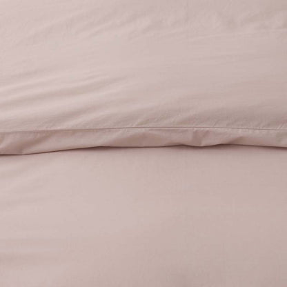 Solid Garment Washed Cotton Percale Bed Sheet Set