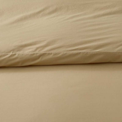 Solid Garment Washed Cotton Percale Fitted Bed Sheet