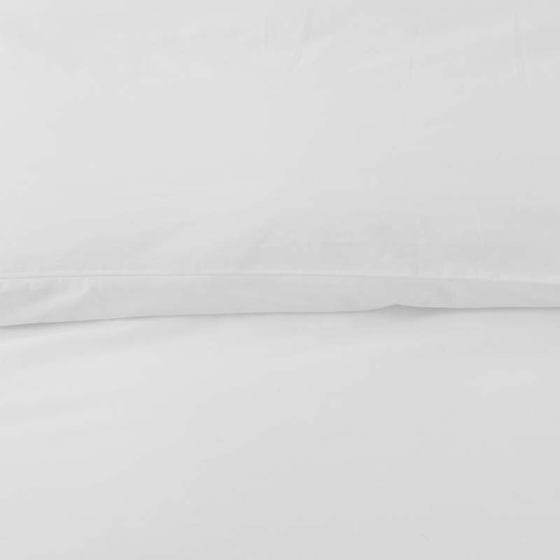 Solid Garment Washed Cotton Percale Flat Bed Sheet