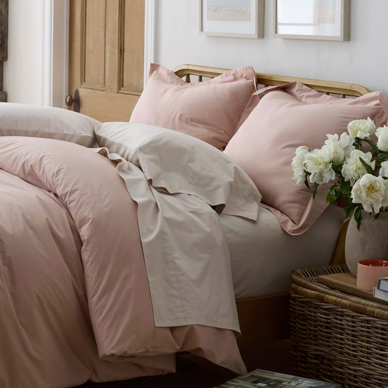 Solid Garment Washed Cotton Percale Duvet Cover