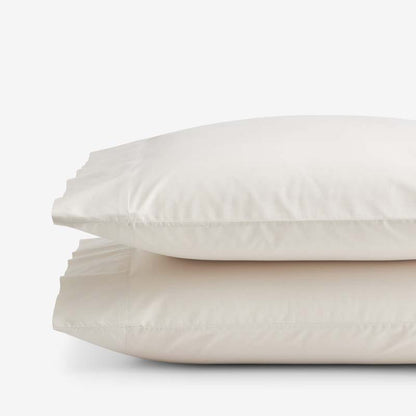 Solid Garment Washed Cotton Percale Pillowcase Set