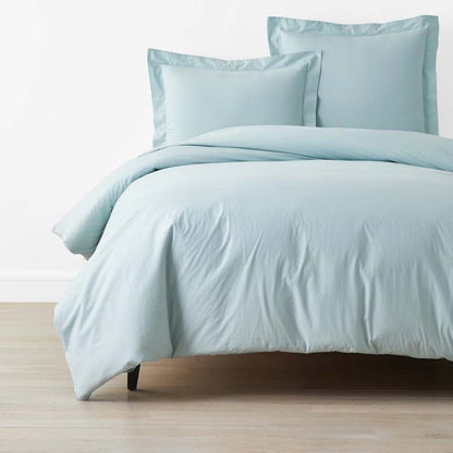 Solid Garment Washed Cotton Percale Duvet Cover