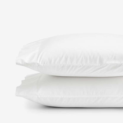 Solid Garment Washed Cotton Percale Pillowcase Set