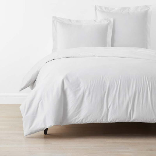 Solid Garment Washed Cotton Percale Duvet Cover