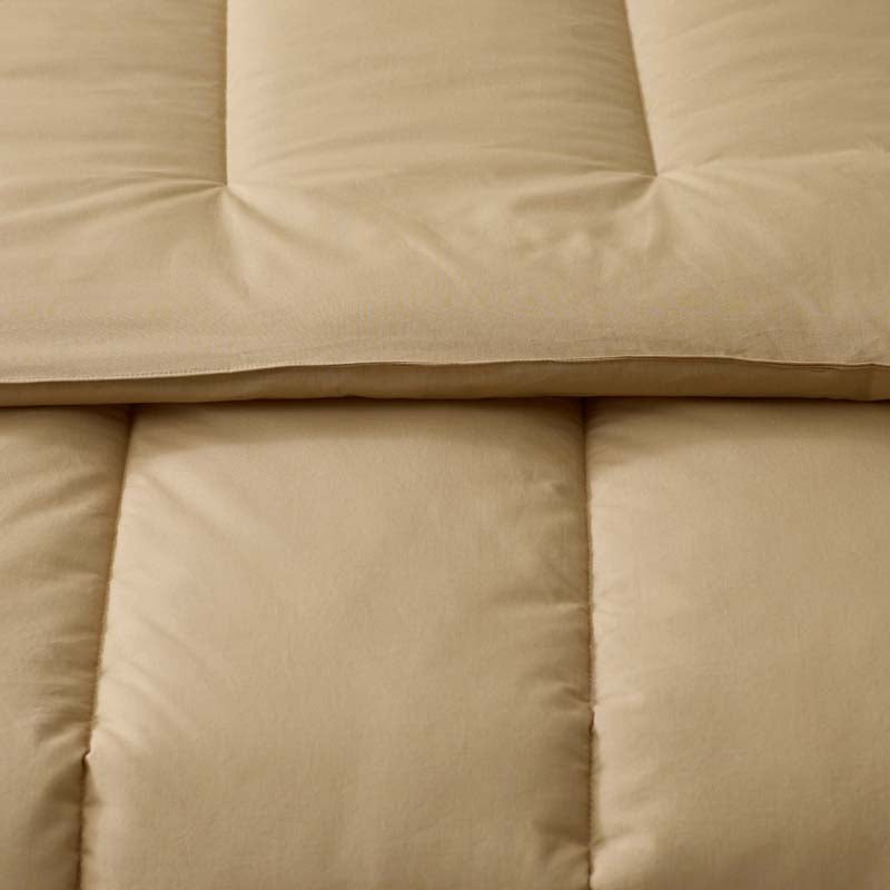 Solid Garment Washed Cotton Percale Comforter