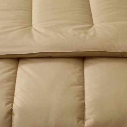 Solid Garment Washed Cotton Percale Comforter