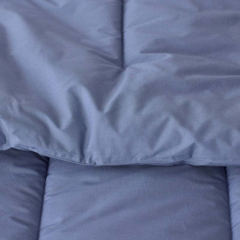 Solid Garment Washed Cotton Percale Comforter